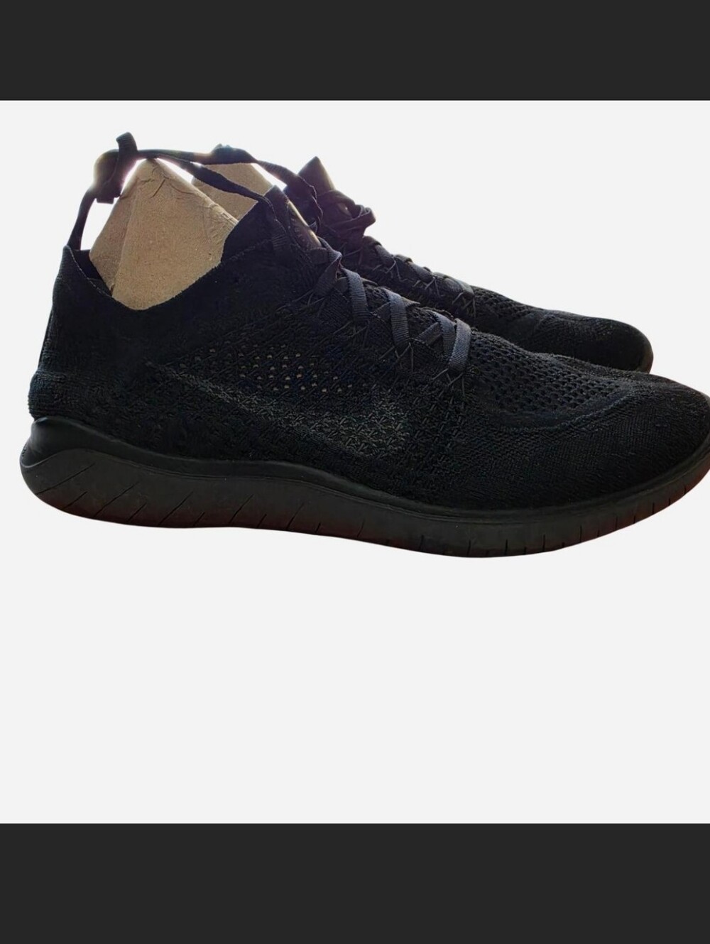 Nike Free RN Flyknit 2018 black sneakers (Black/Anthracite) with original box